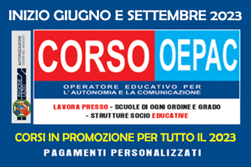 Corso Per Operatore Educativo Per L Autonomia E La Comunicazione